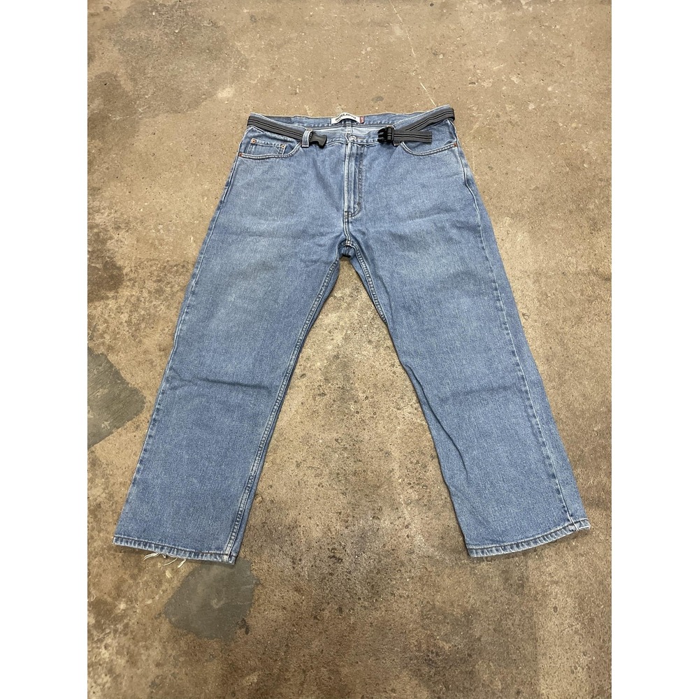 Levis 505 Jeans Mens 40x30 Blue‎ Regular Fit Straight Leg Zip Fly Medium Wash
